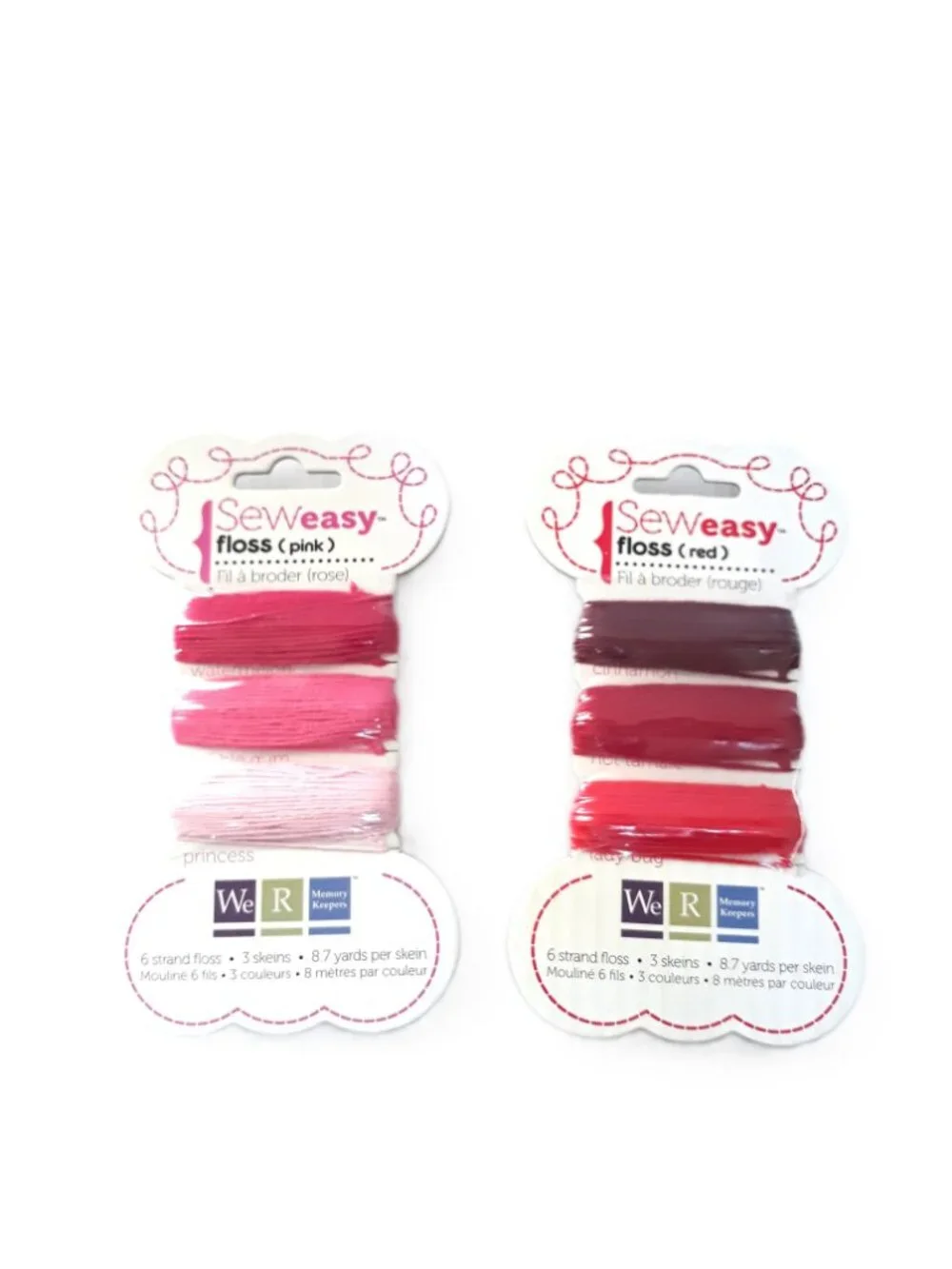 We R Memory Keepers Bundle Embroidery Floss (10 pks), Stitch Piercers & Foam Mat